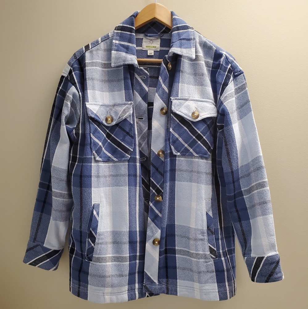Button down flannel jacket